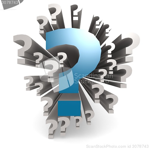 Image of Blue question mark