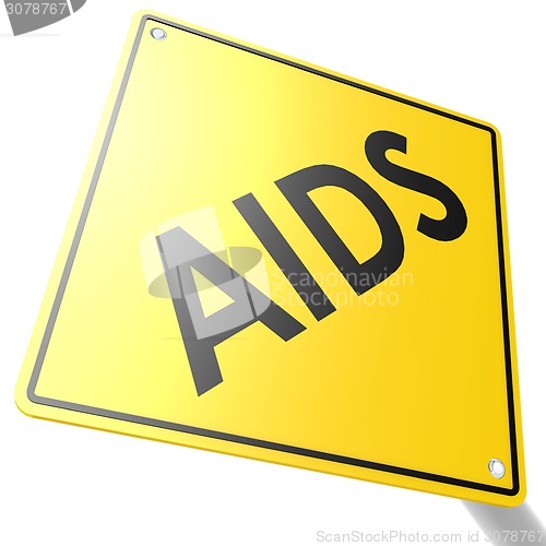 Image of Road sign with AIDS