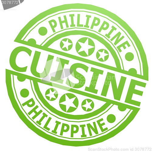 Image of Philippine cuisine stamp