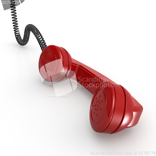 Image of Red telephone receiver