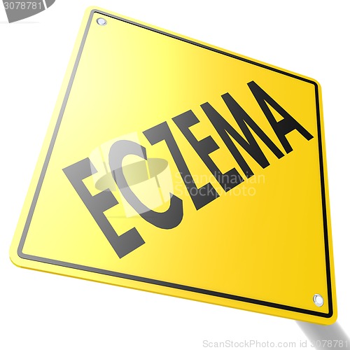 Image of Road sign with eczema