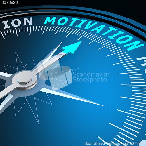 Image of Motivation word on compass