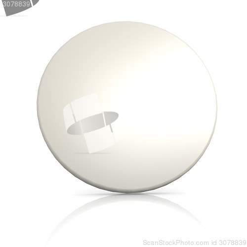 Image of White badge