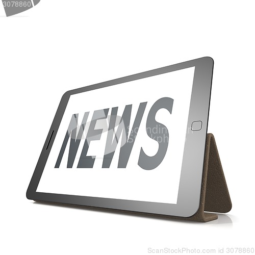 Image of Table with news word