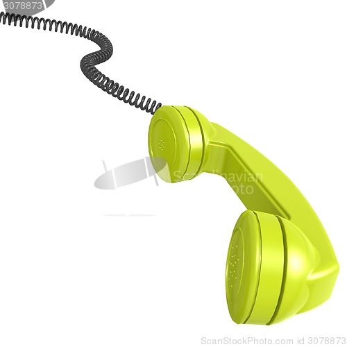 Image of Green telephone receiver