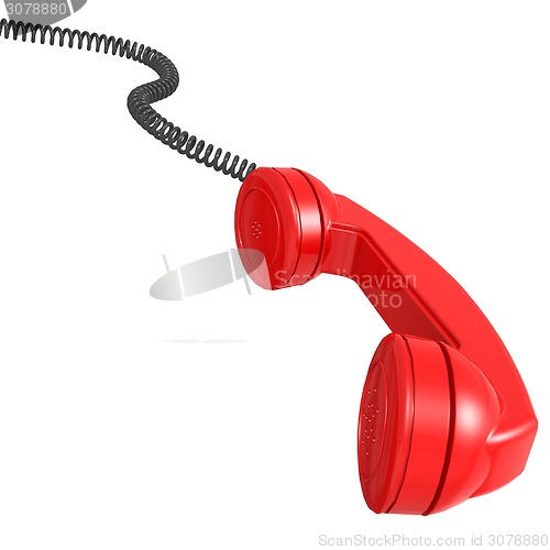 Image of Red telephone receiver