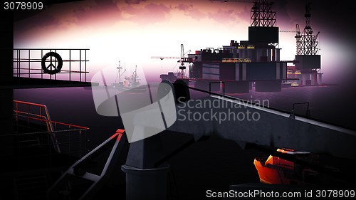 Image of Oil rig  platform