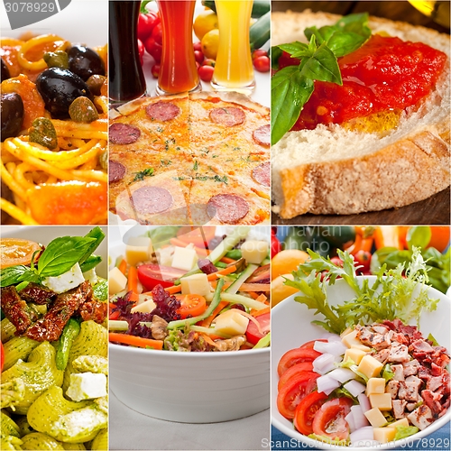 Image of healthy Vegetarian vegan food collage