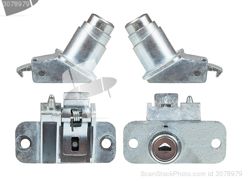 Image of Car's trunk lock. View from different angles