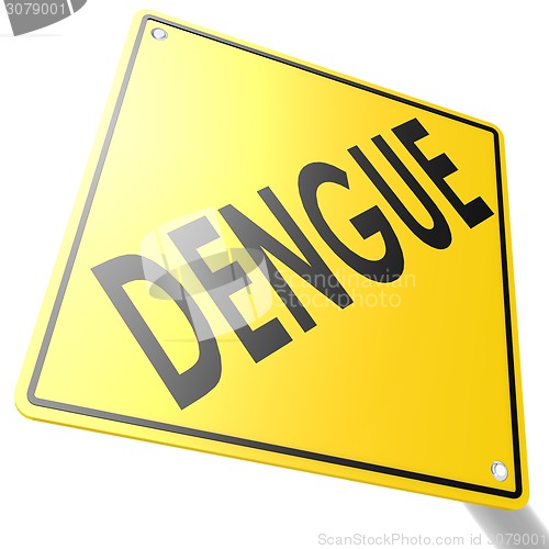 Image of Road sign with dengue