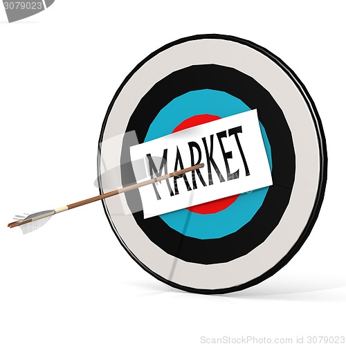 Image of Arrow, market and board