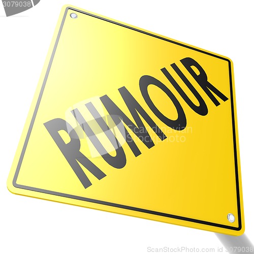 Image of Road sign with rumour