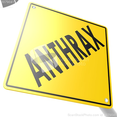 Image of Road sign with anthrax