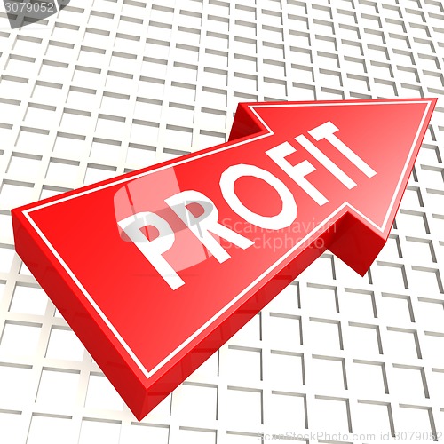 Image of Profit arrow with graph background