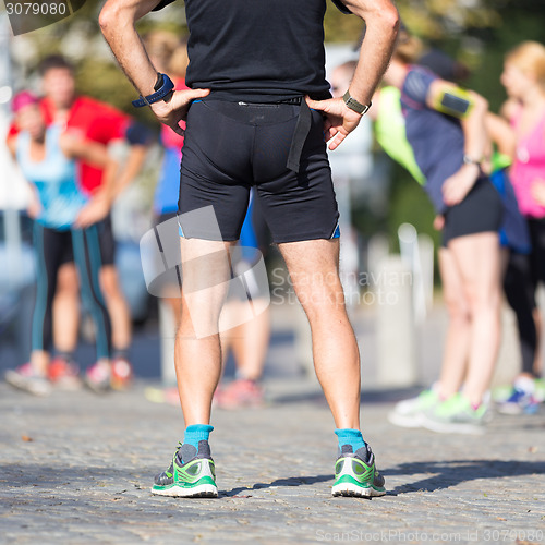 Image of Group of people exercising.