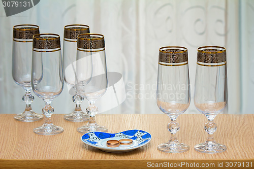 Image of Six beautiful glass of the glass.