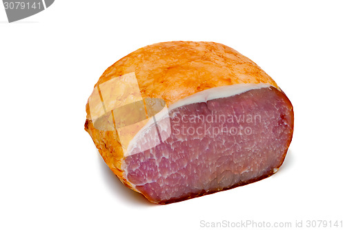 Image of Jamón sobre un fondo blanco.