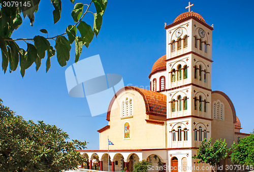 Image of Orthodox Church in the town of Rethymno, Crete, Greece.