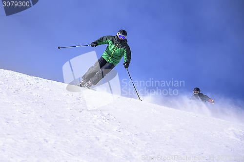 Image of Two Skiers