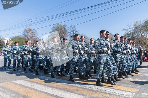 Image of Police special troop on parade