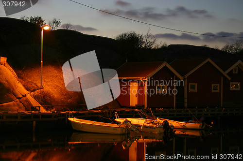 Image of Boats in the evening