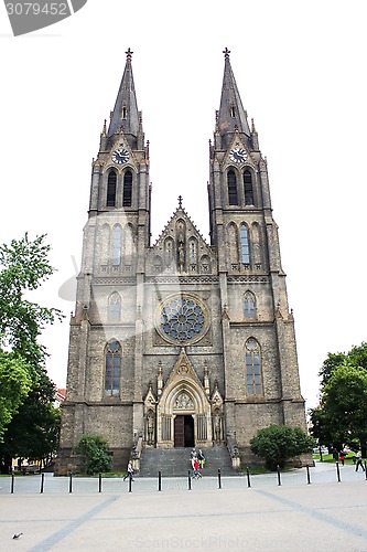 Image of Prague St Ludmila Church 01