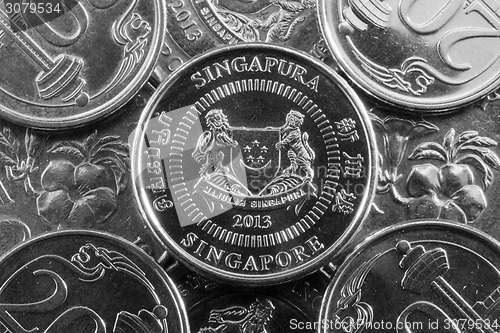 Image of Different money from Singapore in Asia