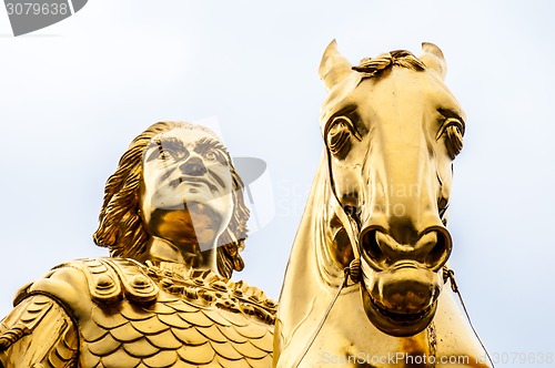 Image of Golden equestrian