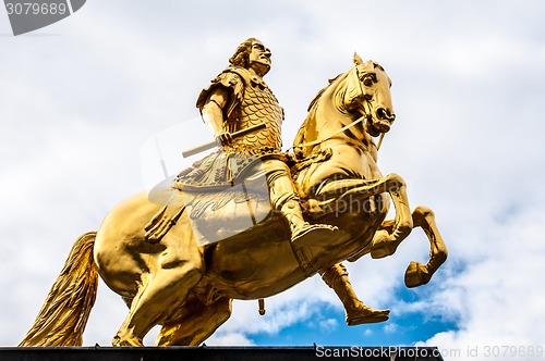 Image of Golden equestrian