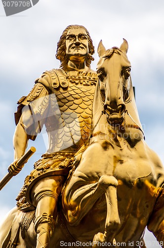 Image of Golden equestrian