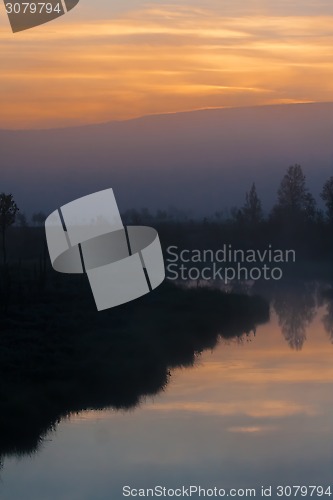 Image of sunrise in the mountains