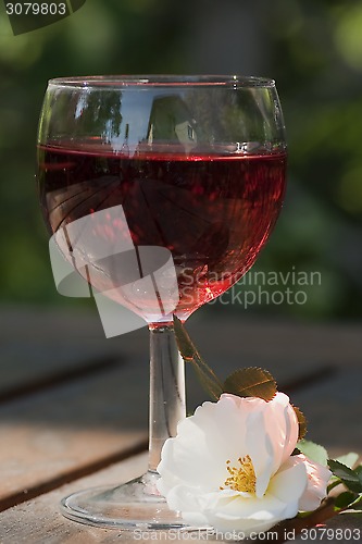 Image of glass of red wine