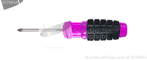 Image of Modern screwdriver isolated on a white background