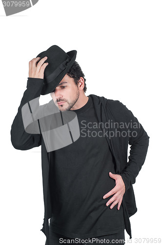 Image of A man in a black hat