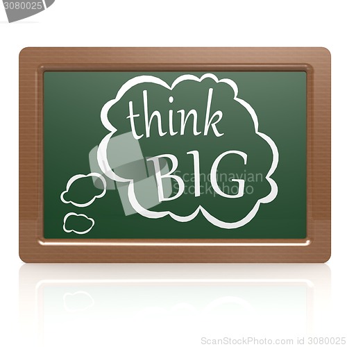 Image of Think big black board