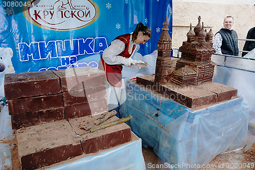 Image of PETROZAVODSK, RUSSIA – JUNE 16, 2010: Pastry Chocolate Factory