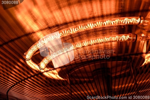 Image of Electric heater closeup photo