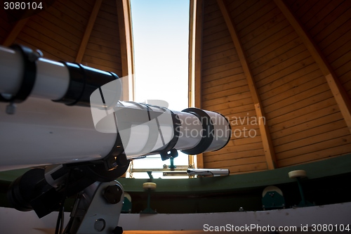 Image of Telescope inside the dome