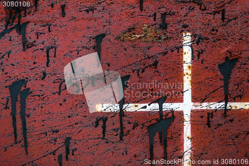 Image of Industrial worn metal closeup photo