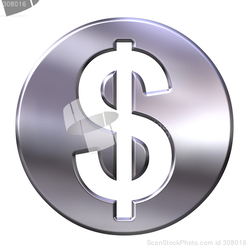 Image of 3D Silver Dollar Currency