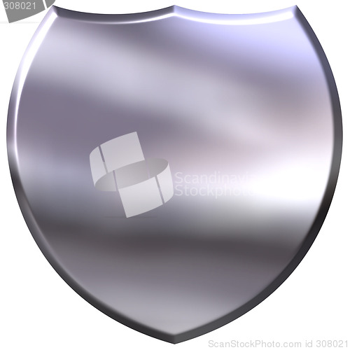 Image of 3D Silver Shield