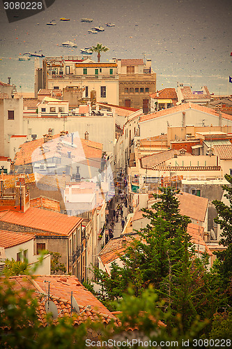 Image of panorama of the town Tossa de Mar, Spain