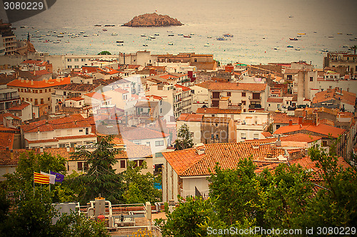 Image of panorama of the town Tossa de Mar, Spain