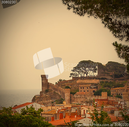 Image of Tossa de Mar, Catalonia, Spain, 18.06.2013, views of the medieva