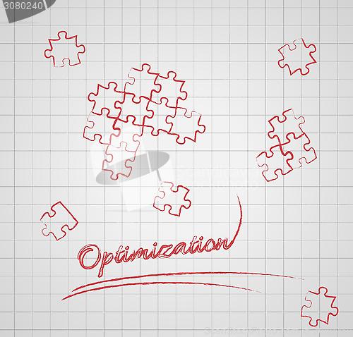 Image of optimization with puzzle pieces