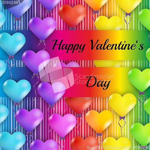 Image of happy valentine`s day