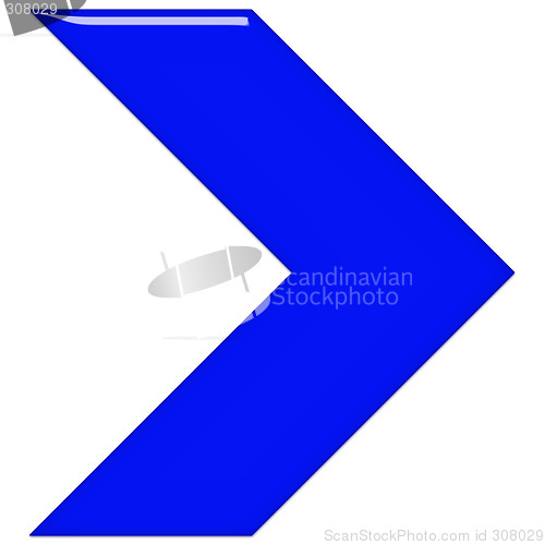 Image of Blue Glass Arrow