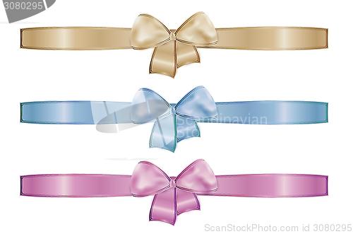 Image of collection of the three ribbons