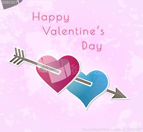 Image of happy valentine`s day