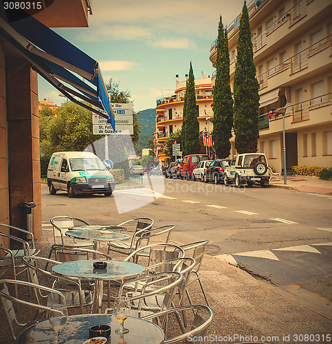 Image of Avenida Pelegri street in the Tossa de Mar town